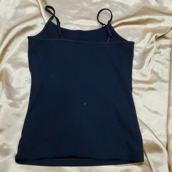Cat & Jack Spaghetti Strap Tank Top Black Girl's XL 14/16 Layer Basic Neutral - Picture 2 of 4